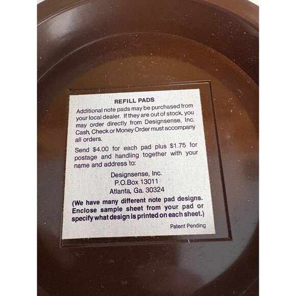 Golf-Themed Notepad Dispenser With Brown Base "Id Rather Be Playing Golf" Design - Picture 8 of 8